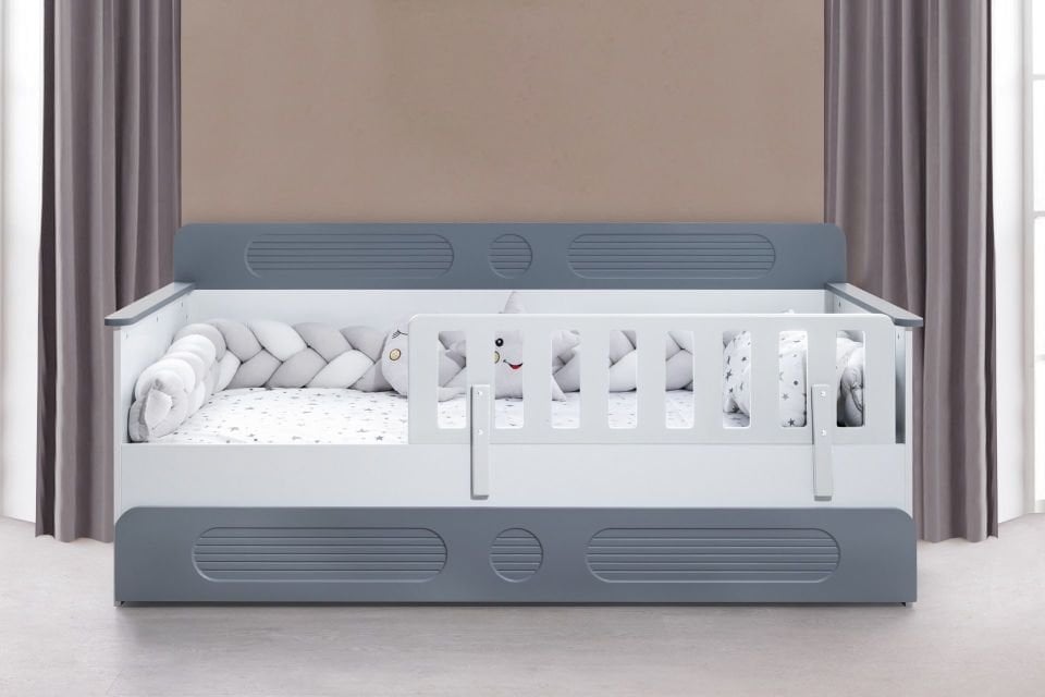 Flora Yavrulu Montessori Karyola - Gri