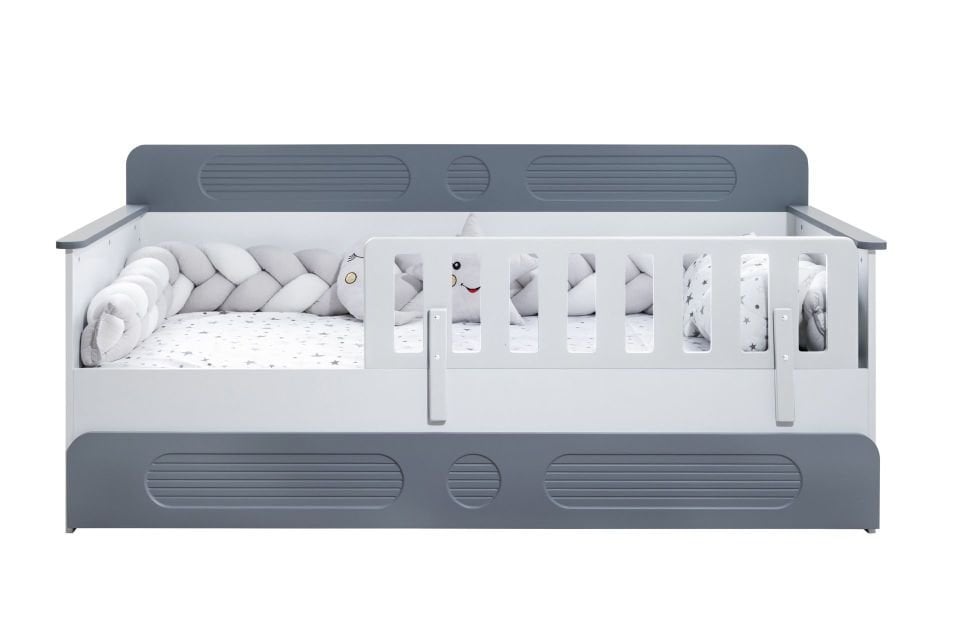 Flora Yavrulu Montessori Karyola - Gri