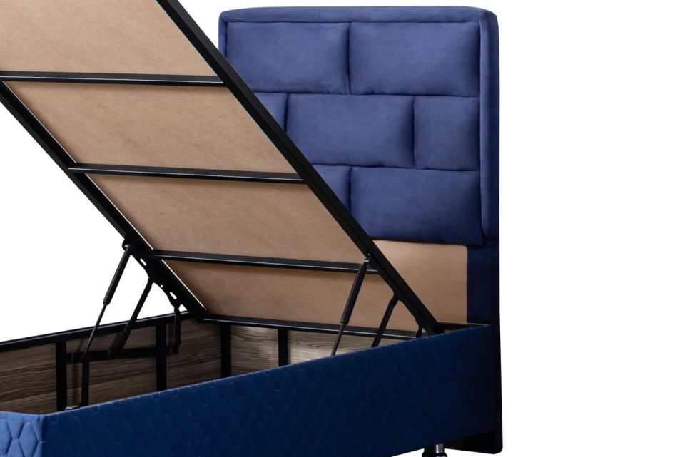 Diego Baza Başlık Seti 90 x 190 - Lacivert