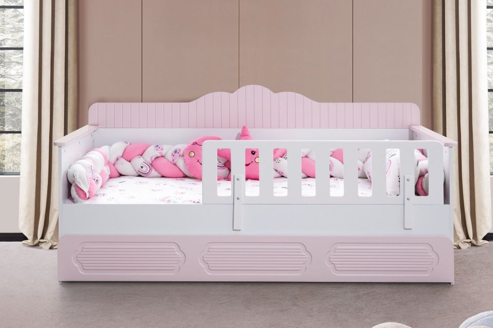 Flower Yavrulu Montessori Karyola -Pembe