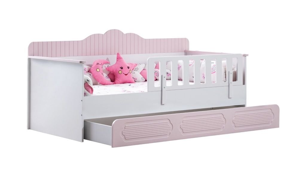 Flower Yavrulu Montessori Karyola -Pembe