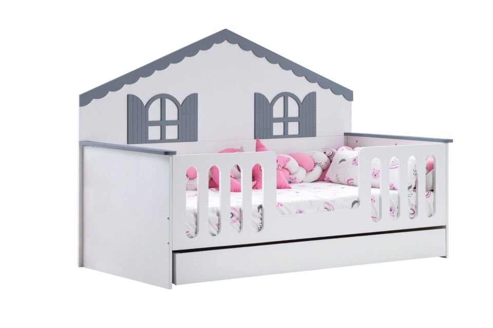 Poli Yavrulu Montessori Karyola - Gri