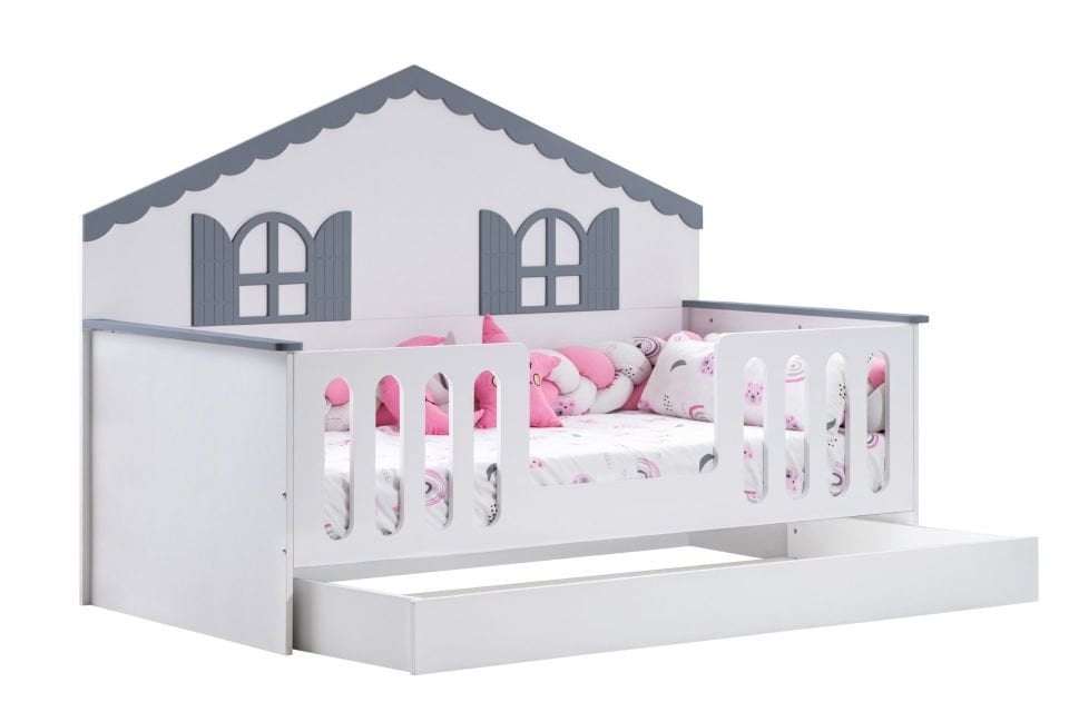 Poli Yavrulu Montessori Karyola - Gri