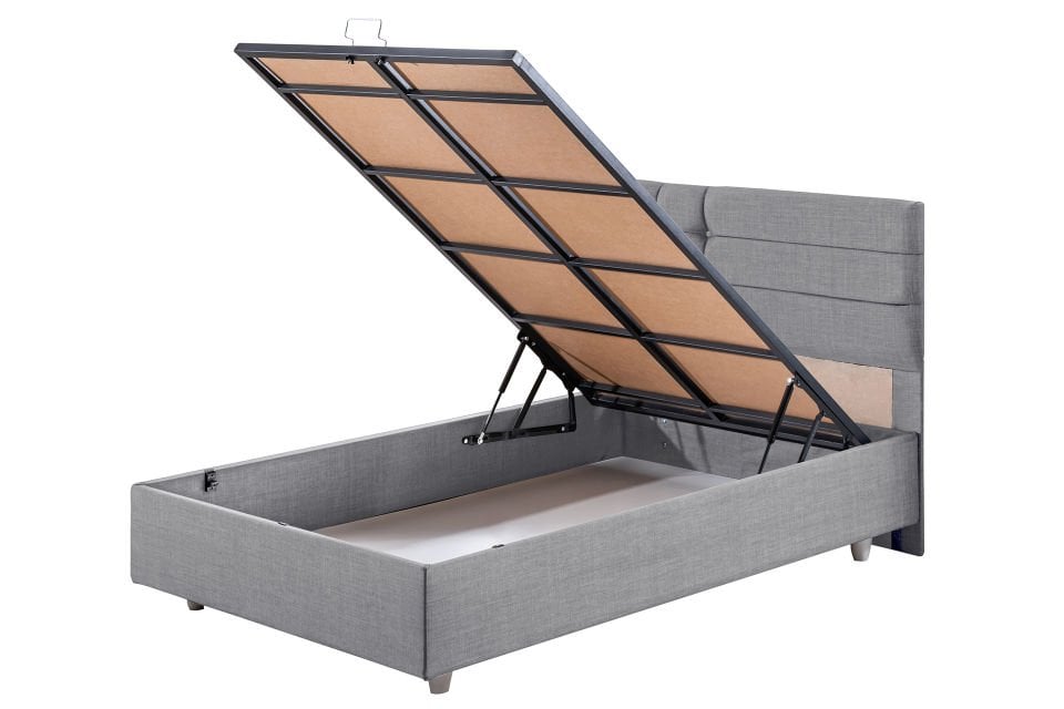 Viyana Baza Başlık Comfort Yatak Seti 90 x 200 - Açık Gri