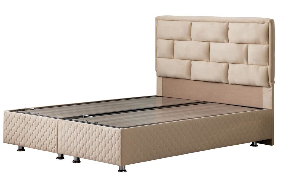 Diego Baza Başlık Seti 160 x 200 - Bej