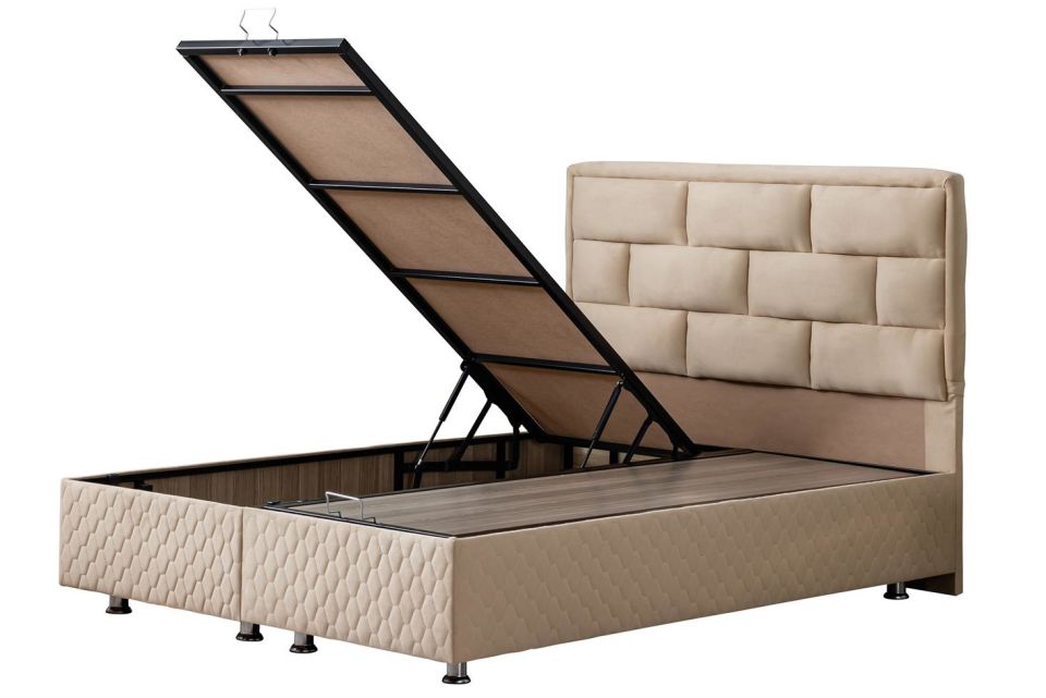 Diego Baza Başlık Seti 160 x 200 - Bej