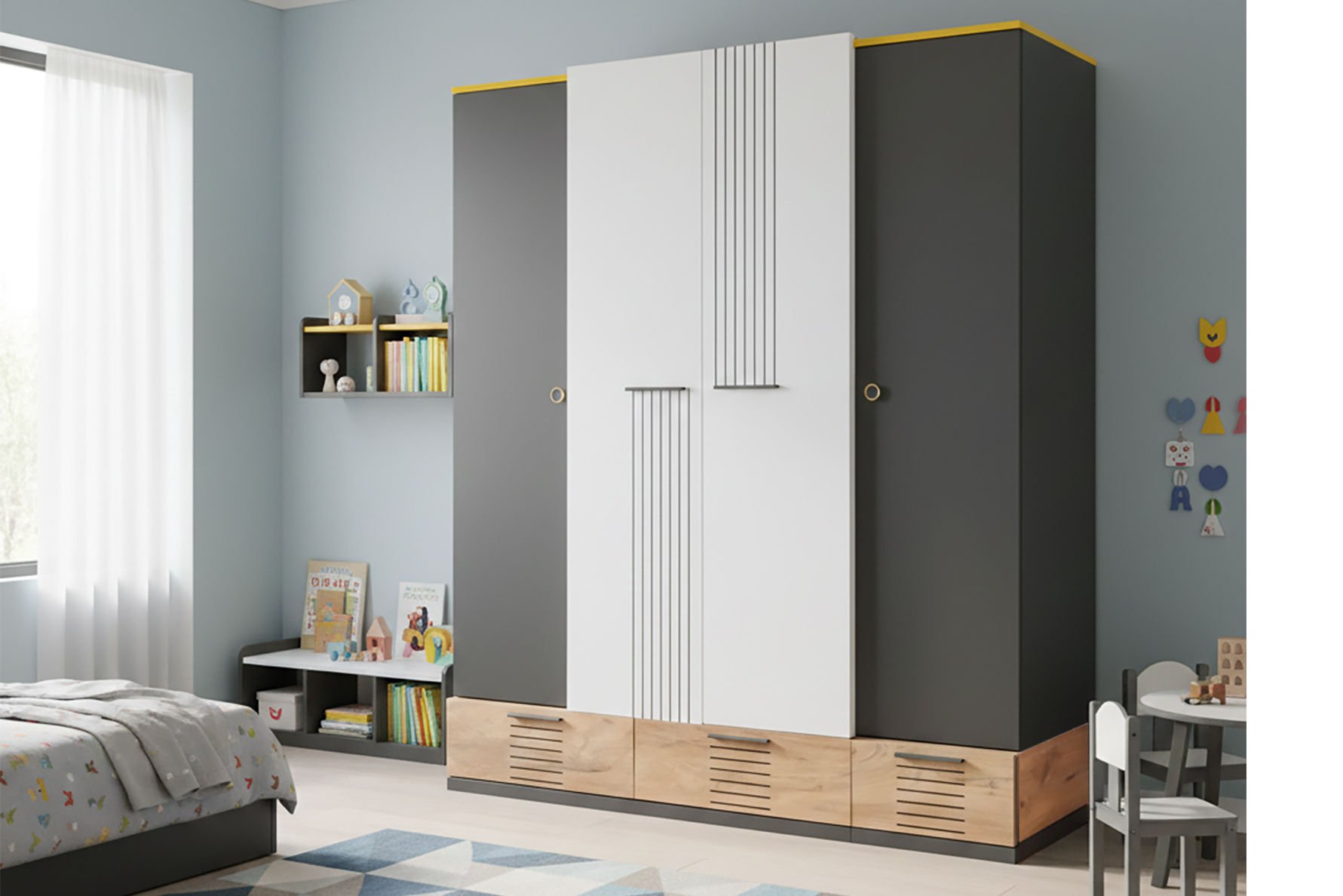 Relax 4 Kapaklı Dolap