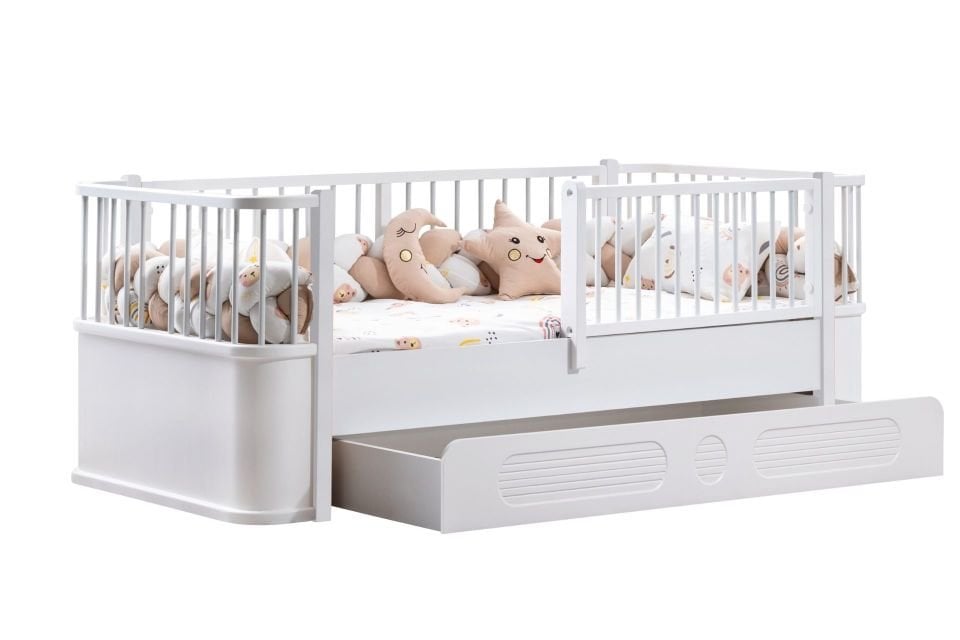 Antalya Yavrulu Montessori Karyola - Beyaz