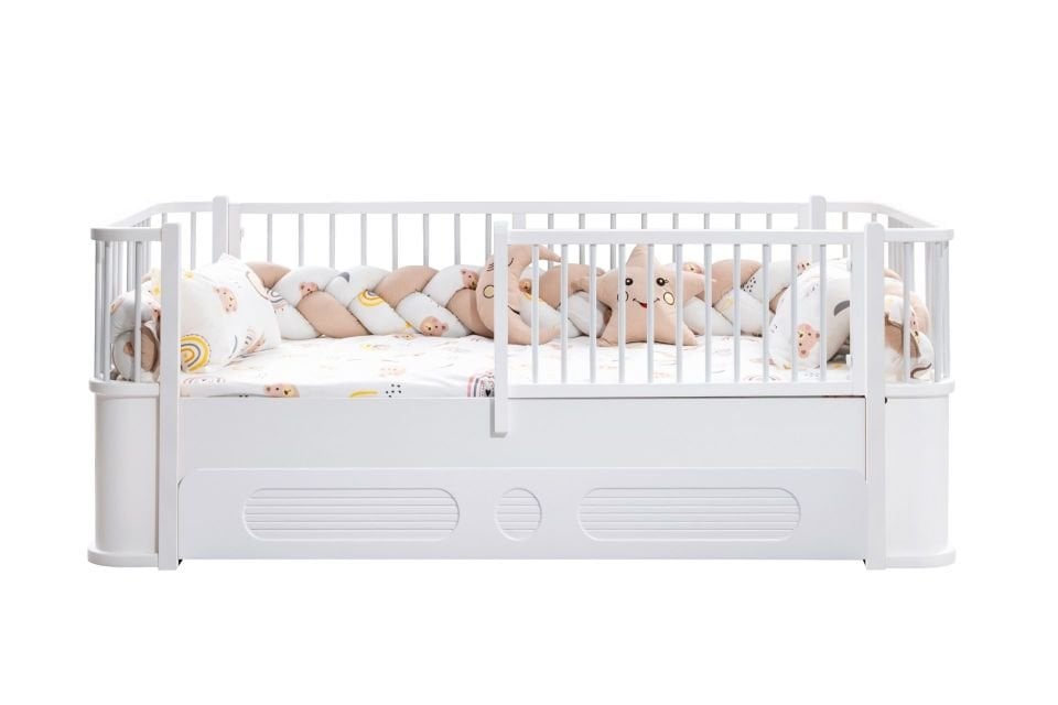 Antalya Yavrulu Montessori Karyola - Beyaz