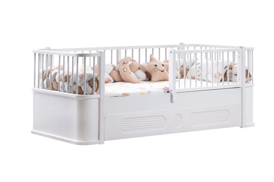 Antalya Yavrulu Montessori Karyola - Beyaz