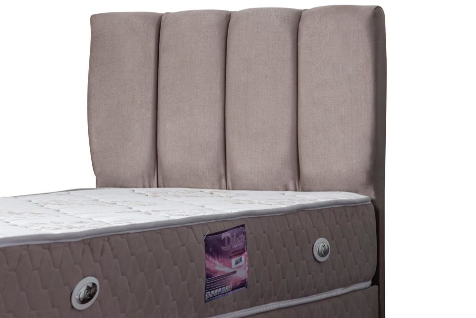Tetra Baza Başlık Deluxe Yatak Seti 90 x 190 - Gri