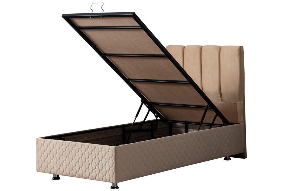 Tetra Baza Başlık Deluxe Yatak Seti 100 x 200 - Bej