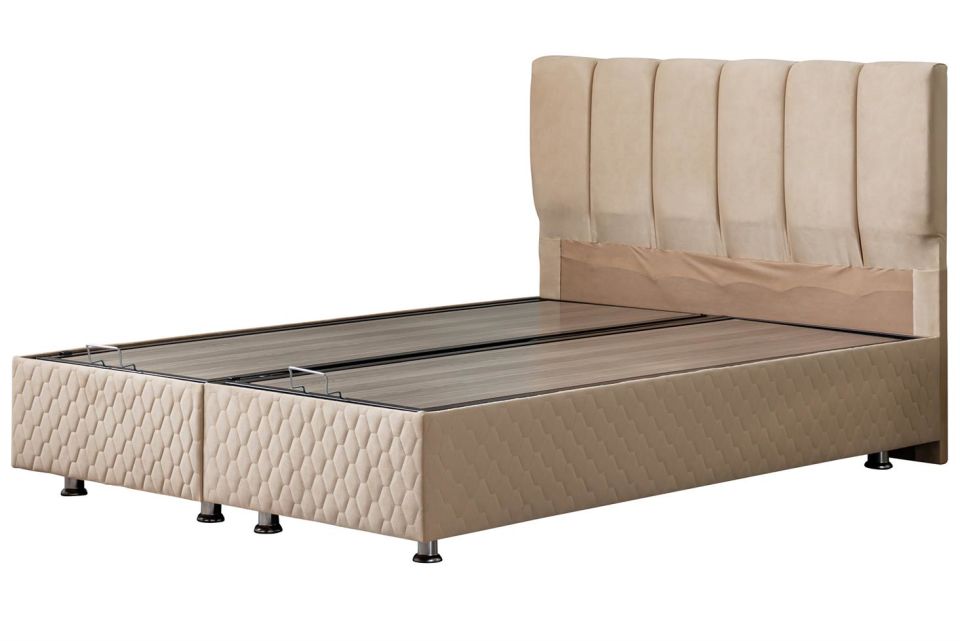 Tetra Baza Başlık Deluxe Yatak Seti 150 x 200 - Bej
