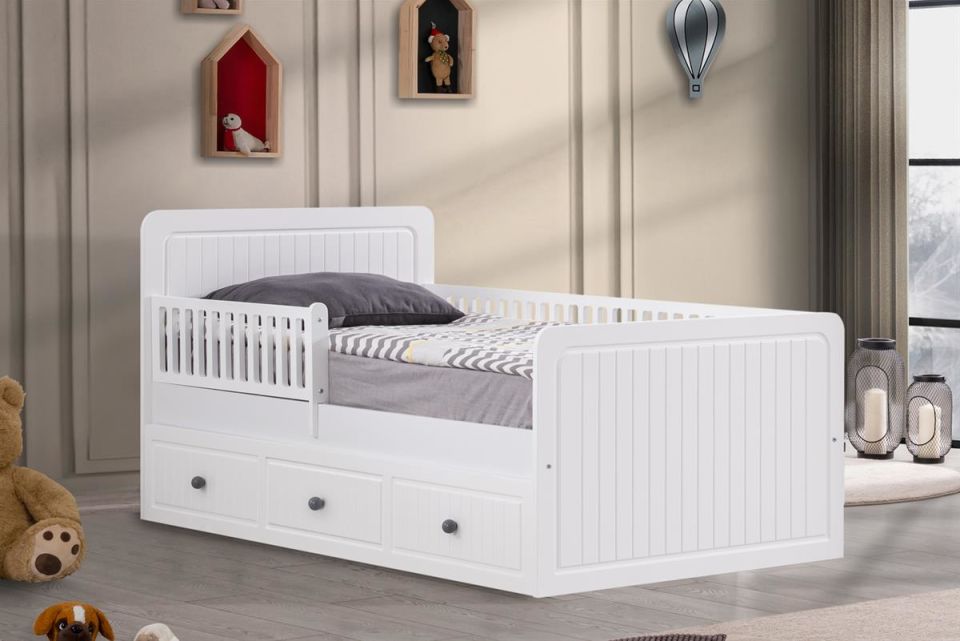 Sole Lena Yavrulu Korkuluklu Çocuk Karyolası, 90x190