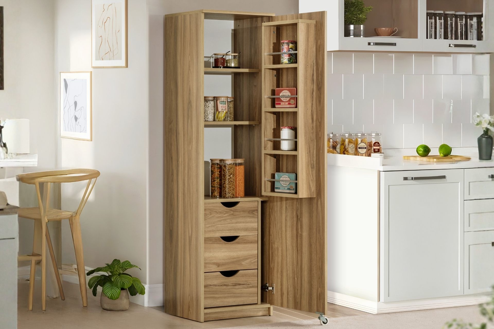 Kiler, Blesk Balera Tek Kapılı Mutfak Dolabı - Erzak Dolabı