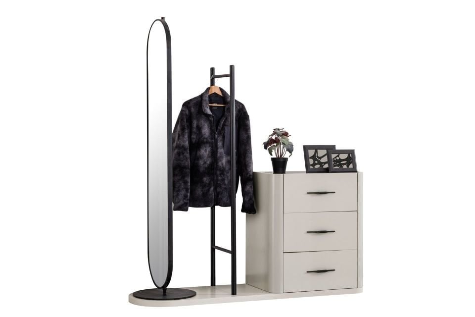 Blesk More Aynalı Askılıklı Şifonyer Takım