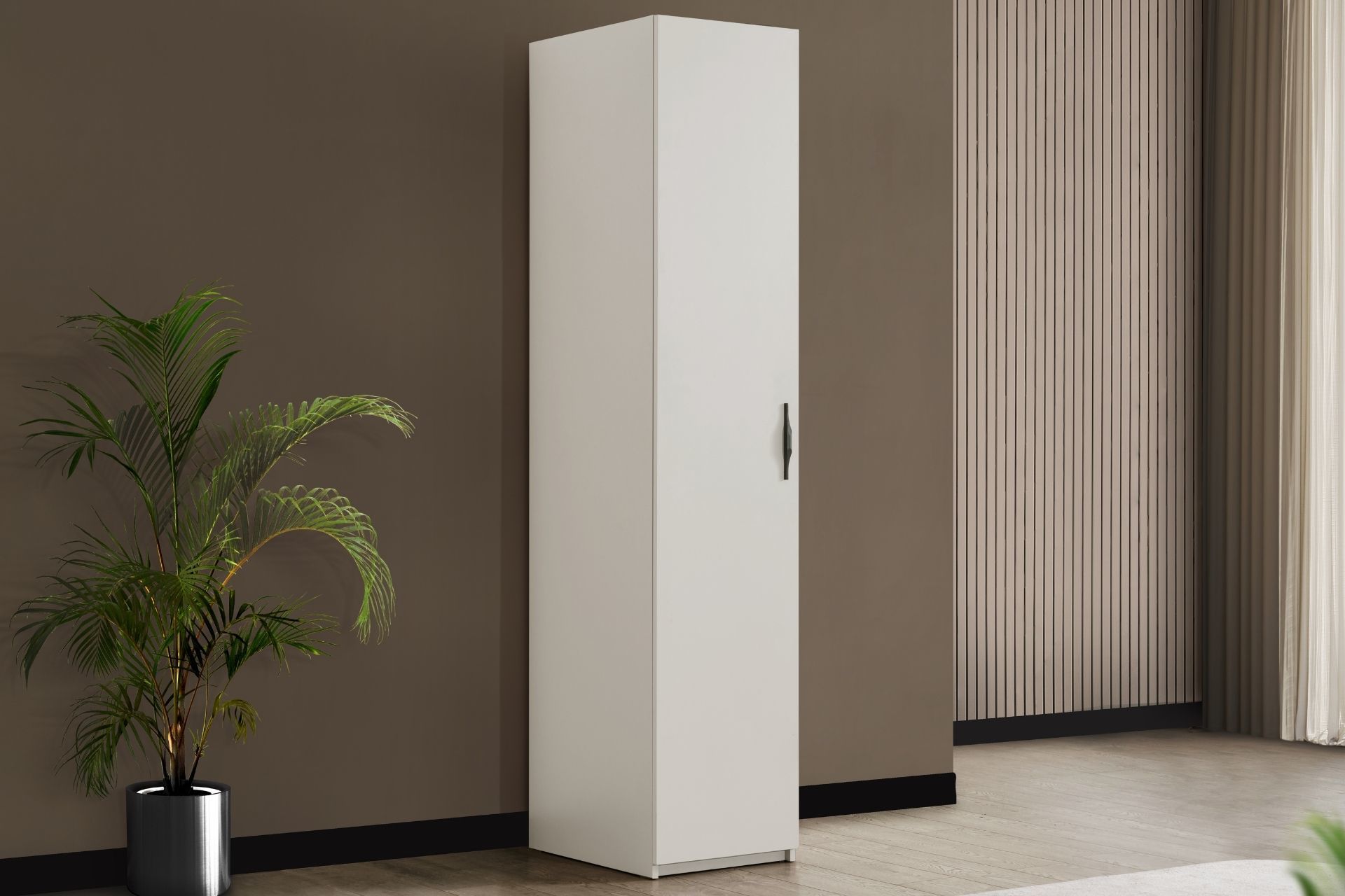 Blesk Gardırop, More Tek Kapaklı Raflı Askılıklı Dolap