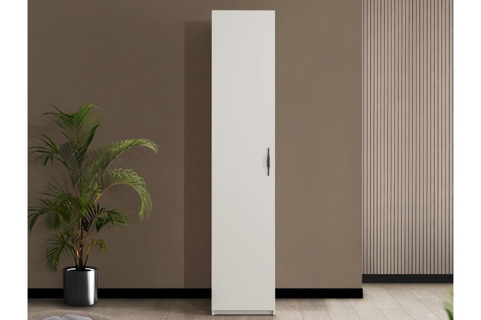 Blesk Gardırop, More Tek Kapaklı Raflı Askılıklı Dolap