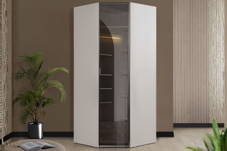 Blesk Gardırop, More Tek Kapaklı Köşe Dolap