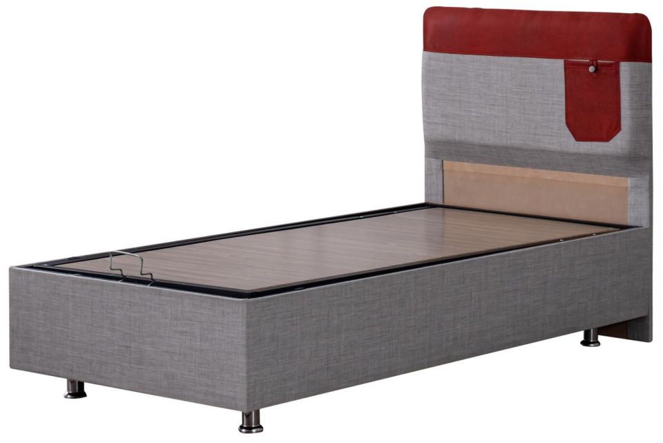 Flora Baza Başlık Flora Yatak Seti 90 x 200 - Kırmızı