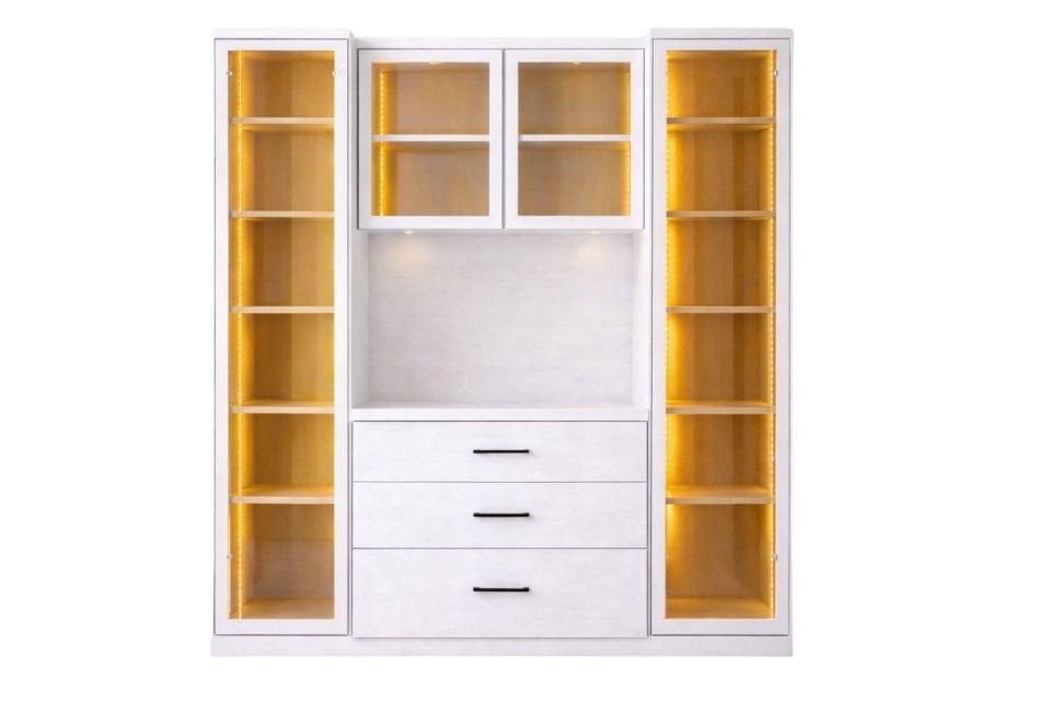 Liveo Kahve Köşesi + Çok Amaçlı Raflı İki Kapaklı Dolap