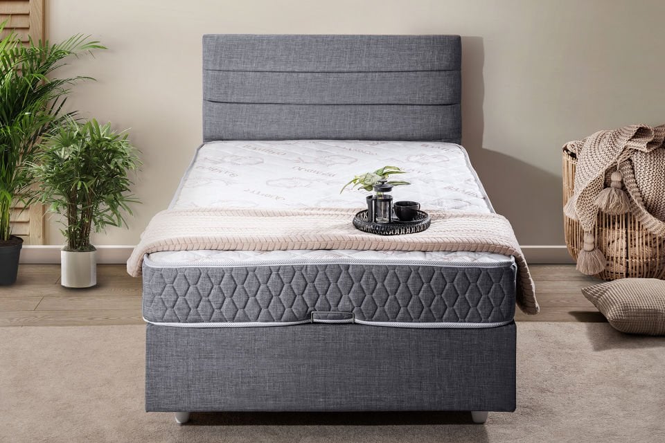 Sofia Baza Başlık Comfort Yatak Seti 90 x 200 - Gri