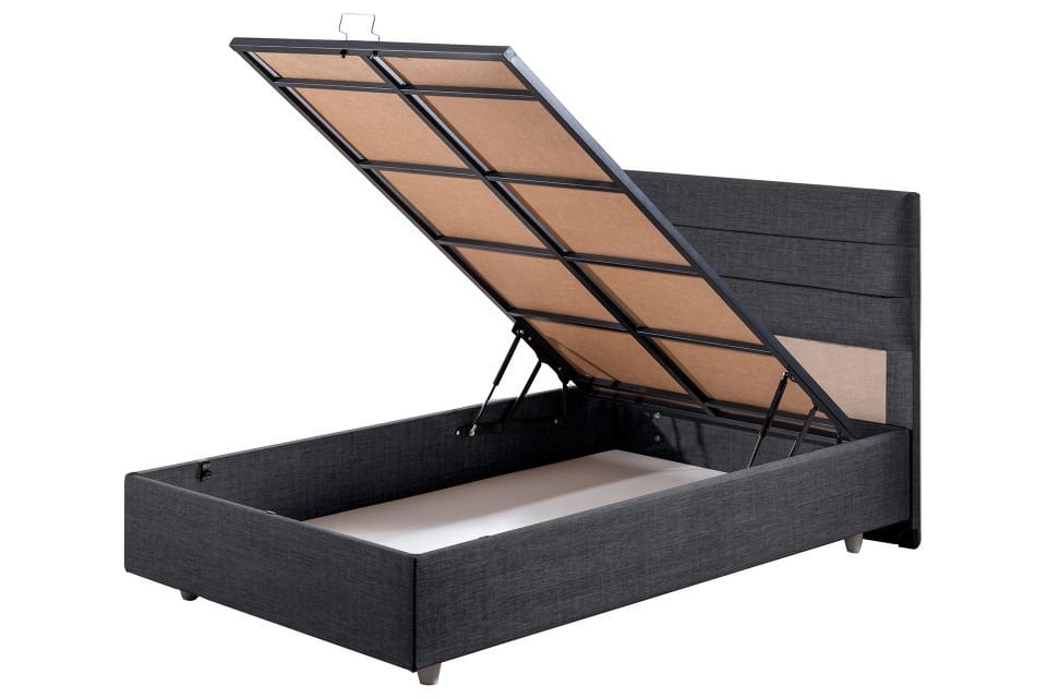 Sofia Baza Başlık Comfort Yatak Seti 90 x 190 - Antrasit