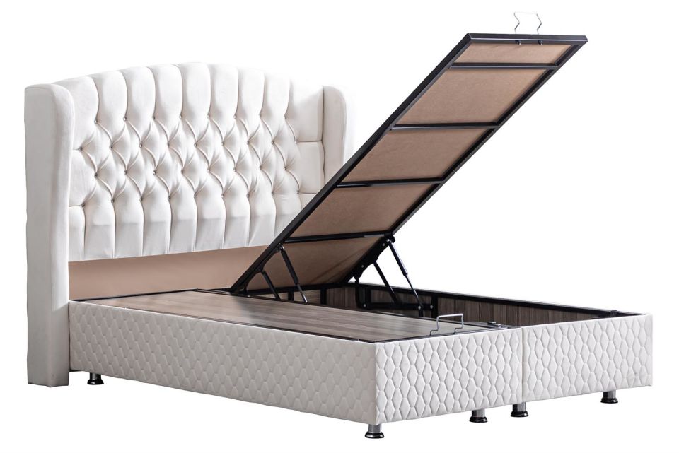 Nice Baza Başlık Seti 140 x 190 - Krem