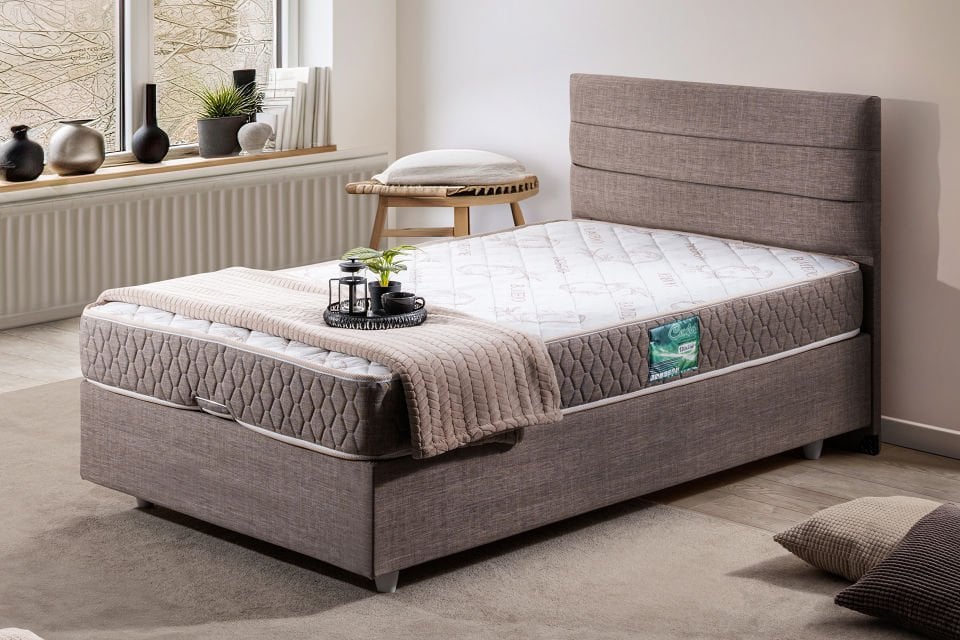 Sofia Baza Başlık Comfort Yatak Seti 90 x 200 - Kahve