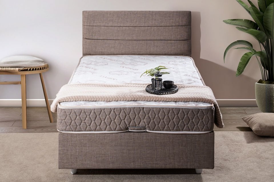 Sofia Baza Başlık Comfort Yatak Seti 120 x 200 - Kahve