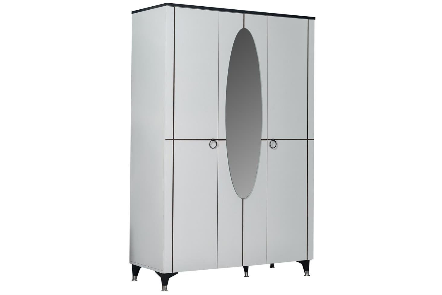 Octo 3 Kapaklı Aynalı Dolap