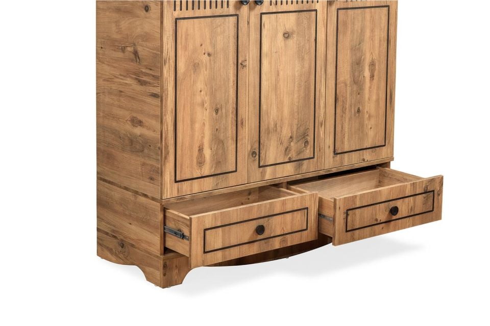 Papatya 3 Kapaklı Dolap