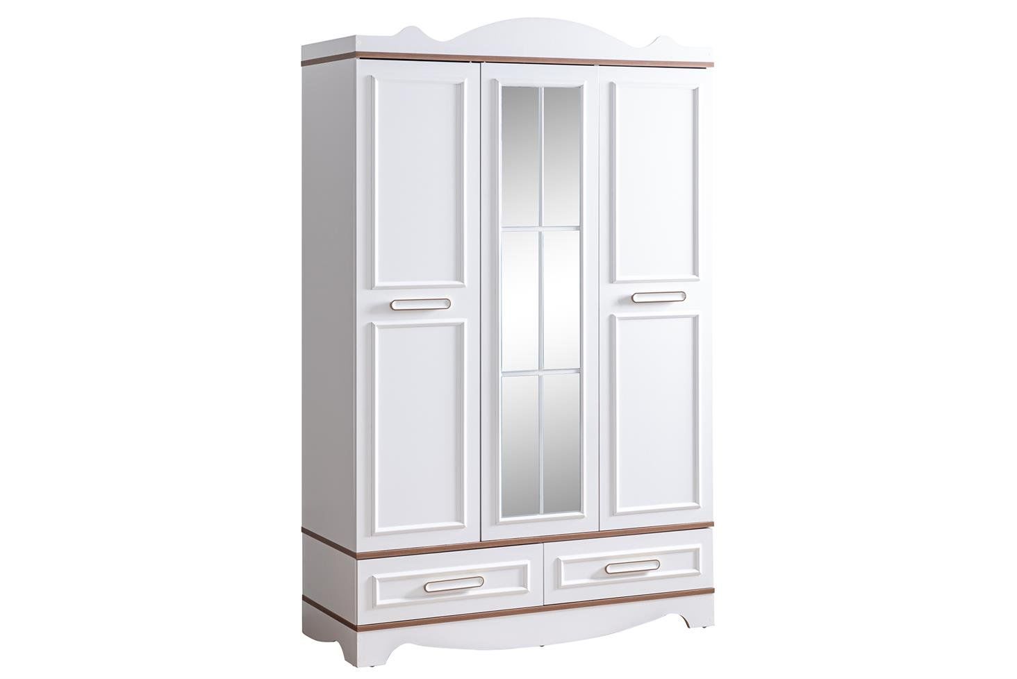 Poyraz 3 Kapaklı Aynalı Dolap