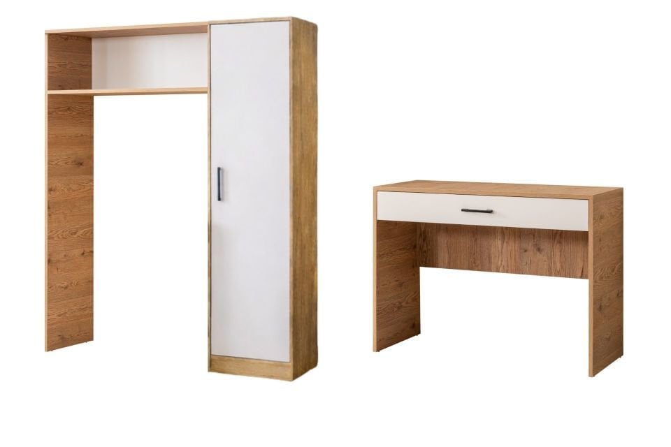 Hekta 2 Kapaklı Kitaplıklı Çalışma Masası