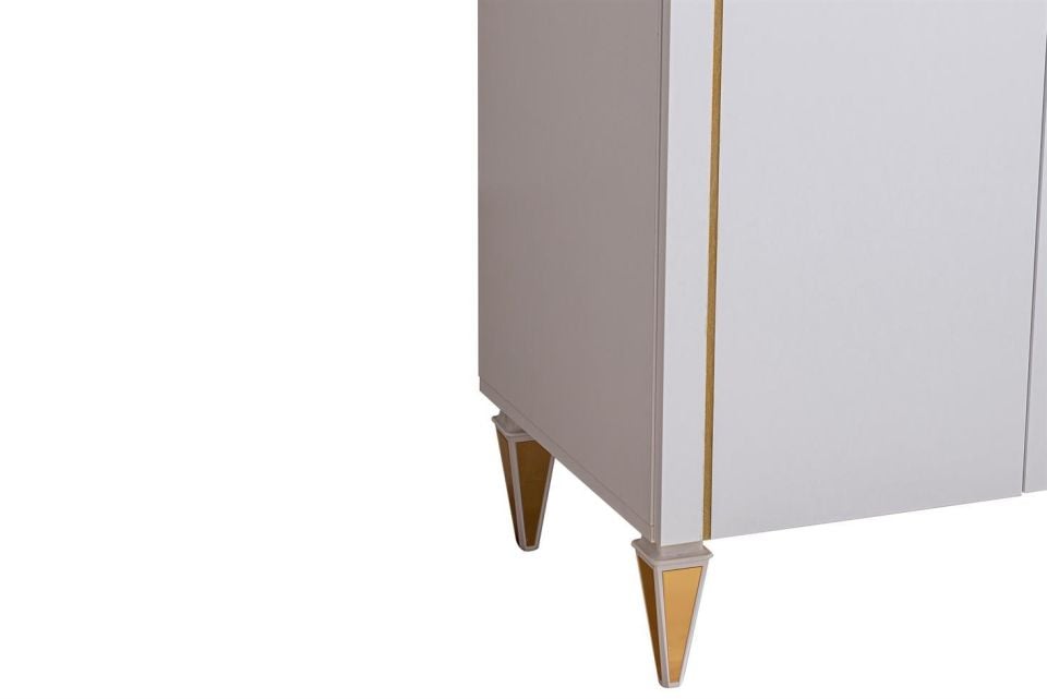 Gold 3 Kapaklı Aynalı Dolap