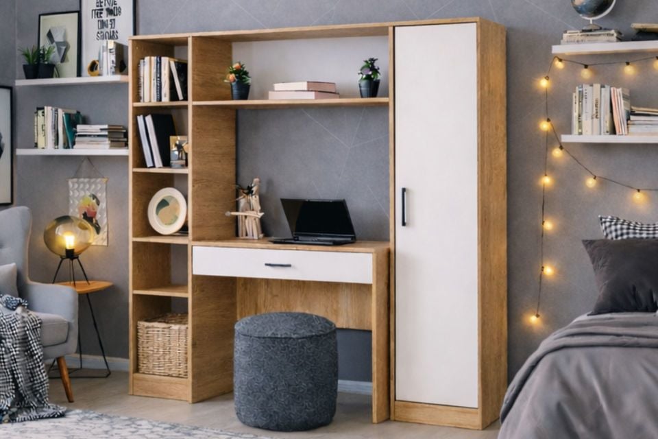 Hekta Kapaklı Kitaplıklı, Kitaplıklı Çalışma Masası