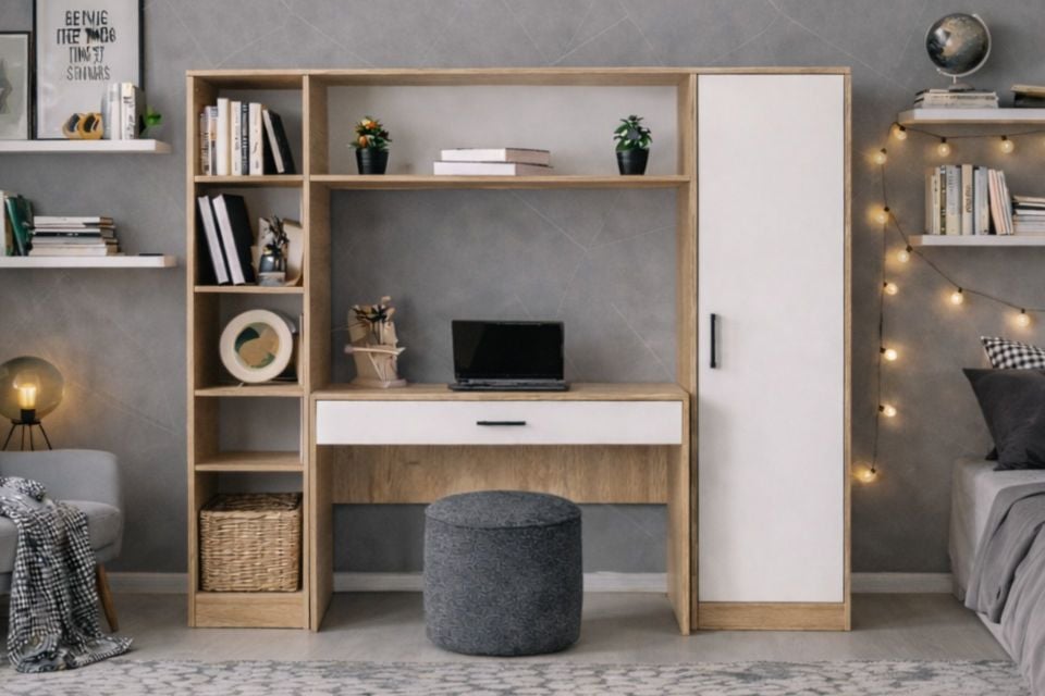 Hekta Kapaklı Kitaplıklı, Kitaplıklı Çalışma Masası