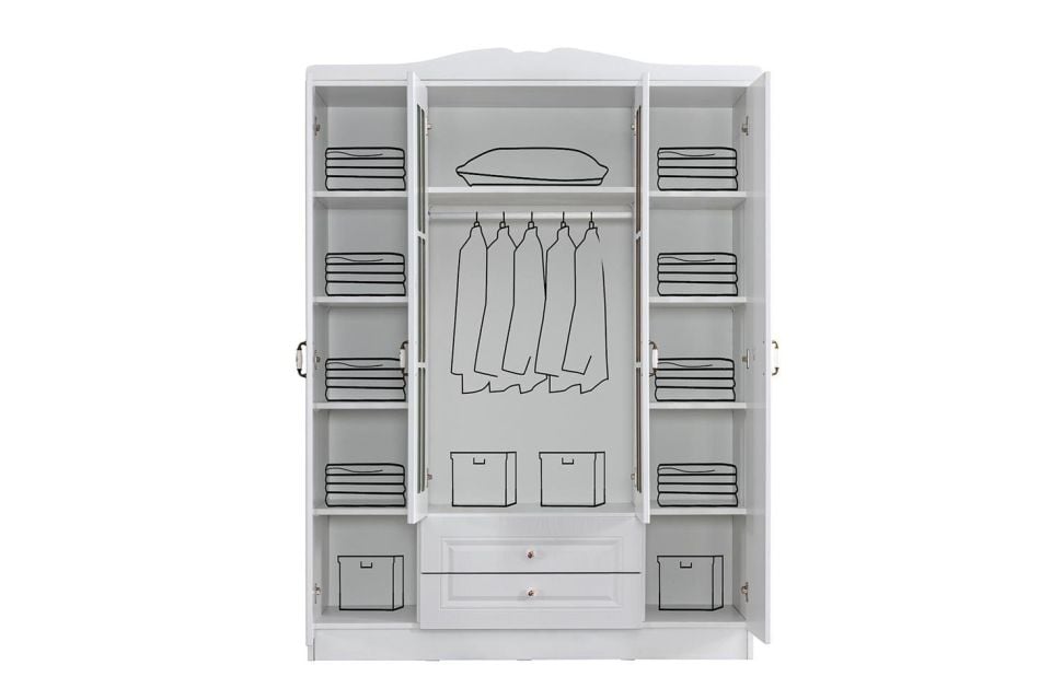 Country West 4 Kapaklı Dolap