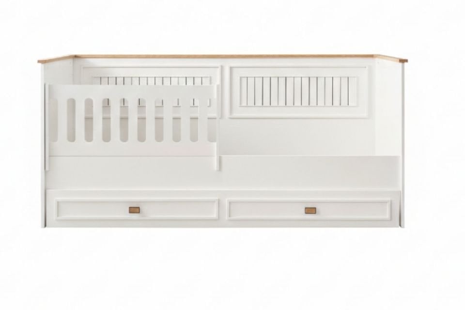 Zenit Yavrulu Karyola - Beyaz