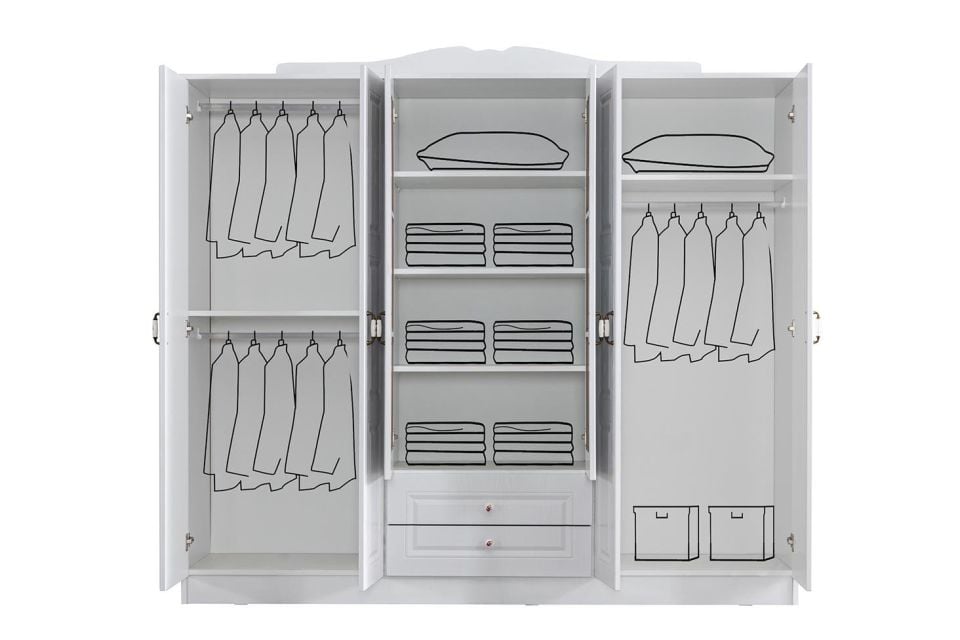 Country West 6 Kapaklı Dolap