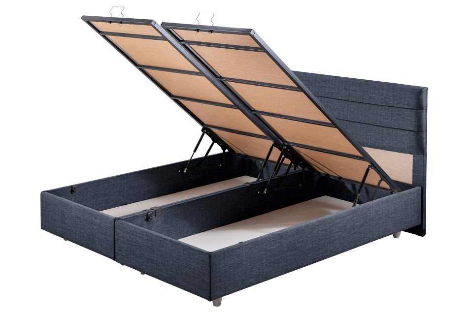 Sofia Çift Kişilik Baza Başlık Letto Yatak Seti 180 x 200 - Lacivert