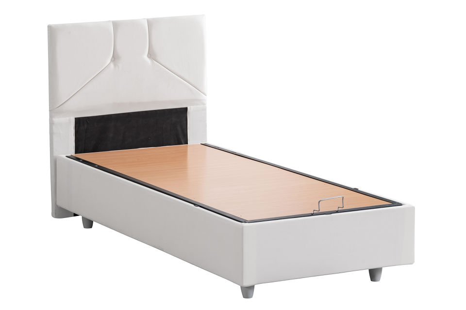 Wick Baza Başlık Letto Yatak Seti 90 x 200 - Beyaz