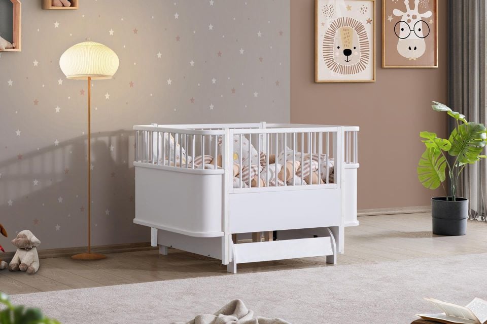 Bella Sallanabilir Büyüyen MDF Beşik