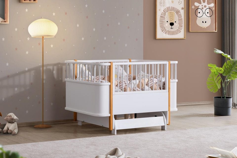 Bella Sallanabilir Büyüyen MDF Beşik