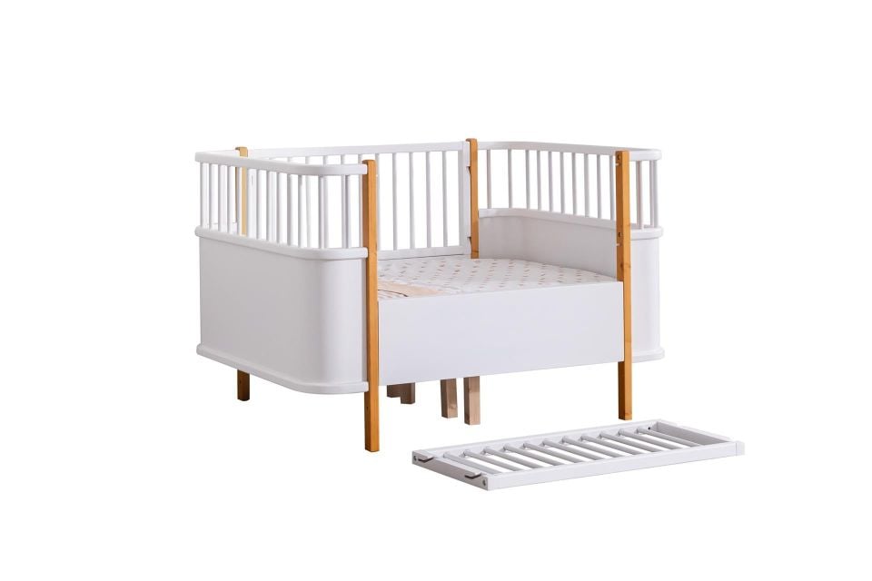 Bella Sallanabilir Büyüyen MDF Beşik Ceviz