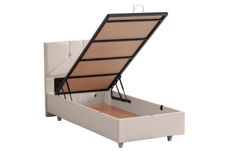 Wick Baza Başlık Letto Yatak Seti 100 x 200 - Krem