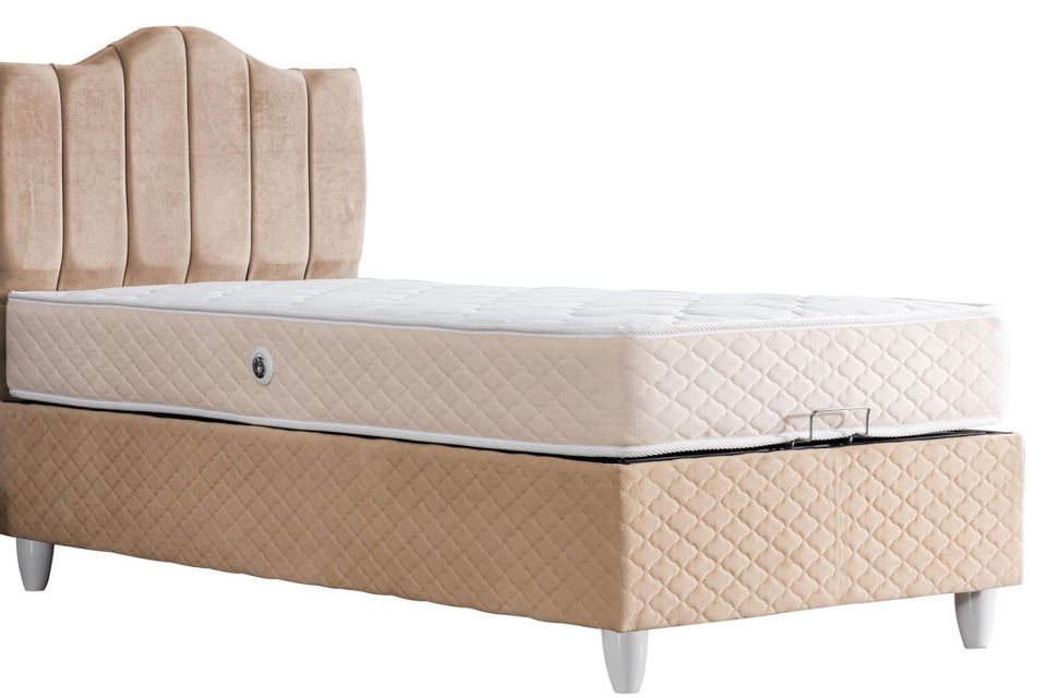 Trend Baza Başlık Letto Yatak Seti 140 x 190 - Bej