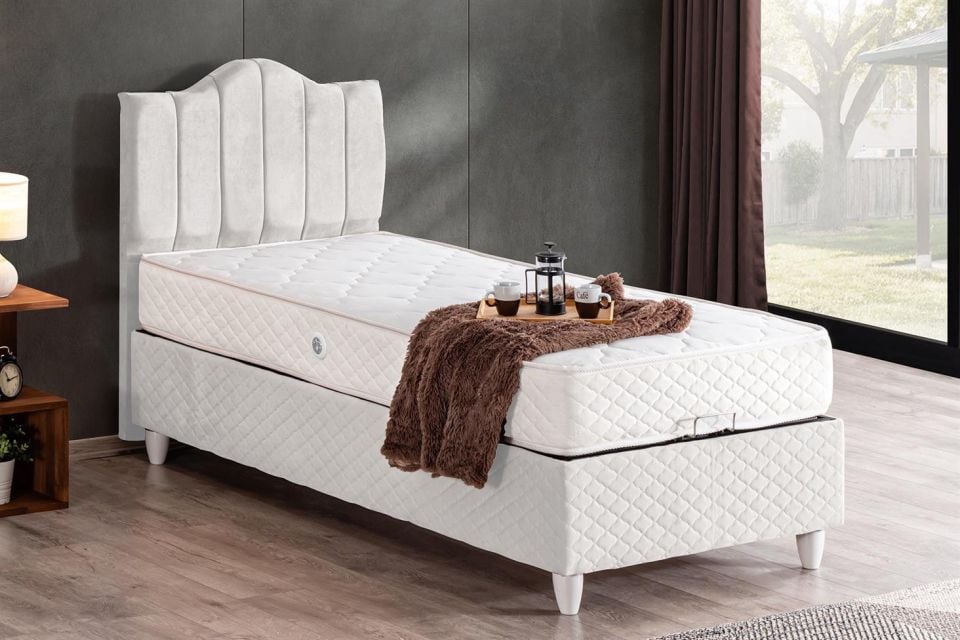Trend Baza Başlık Letto Yatak Seti 100 x 200 - Beyaz