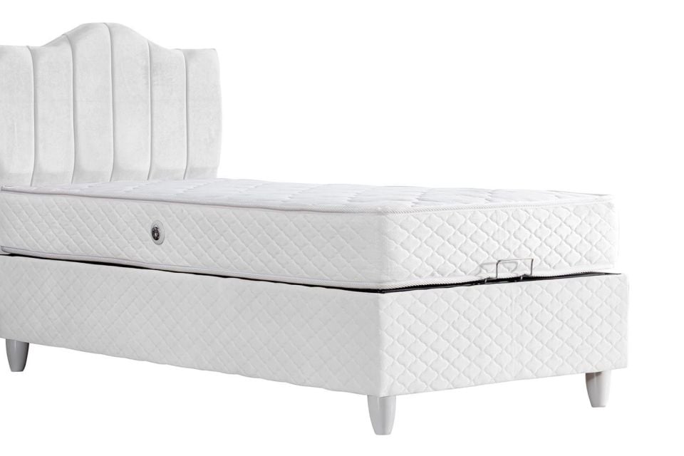Trend Baza Başlık Letto Yatak Seti 100 x 200 - Beyaz