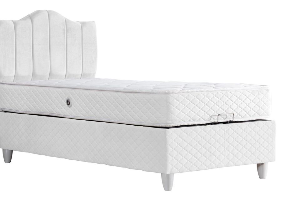 Trend Baza Başlık Letto Yatak Seti 140 x 190 - Beyaz